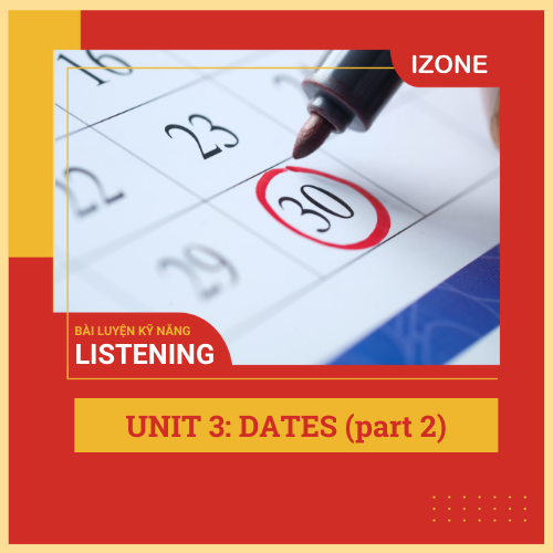 Listen Carefully – Unit 3 – Dates (Part 2)