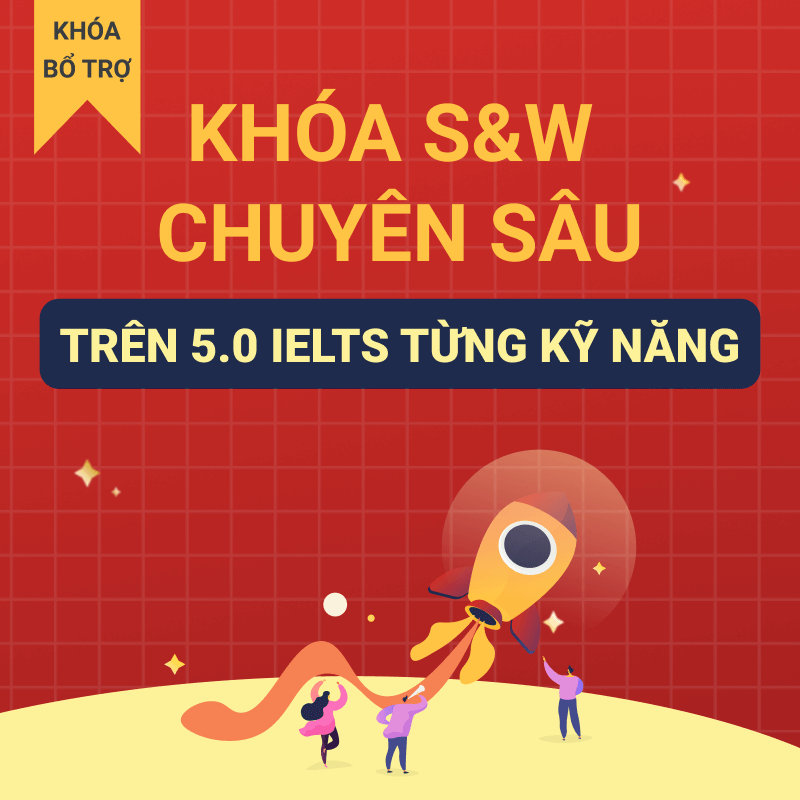Khóa học Writing & Speaking IELTS chuyên sâu, tăng 0.5-1.0 band
