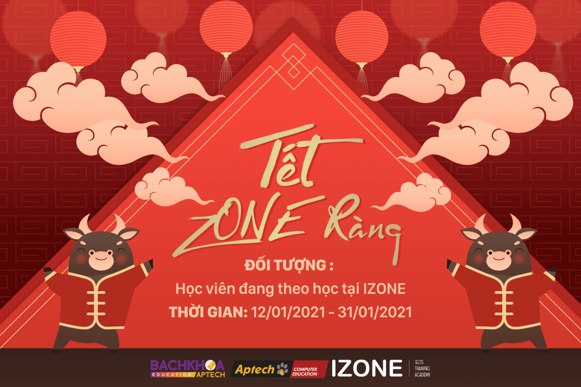 IZONE VÀ BACHKHOA-APTECH  TỔ CHỨC EVENT ẢNH TẾT IZONE RÀNG