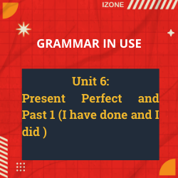Grammar In Use – Unit 6: Present Perfect and Past 1 (I have done and I did )