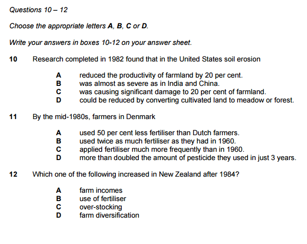 Câu hỏi dạng Multiple choice questions