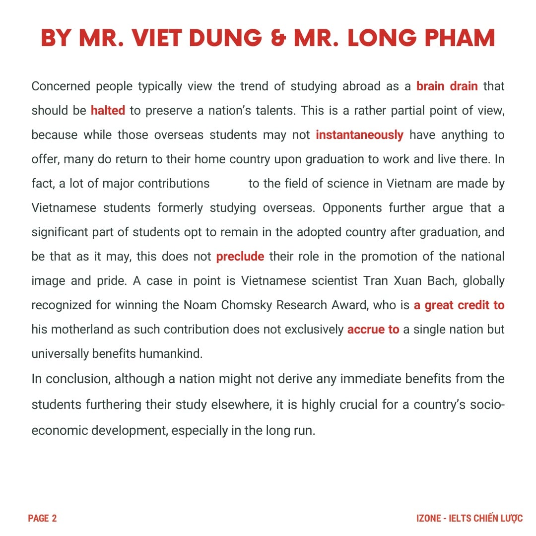 mẫu đề thi 9.0 ielts writing