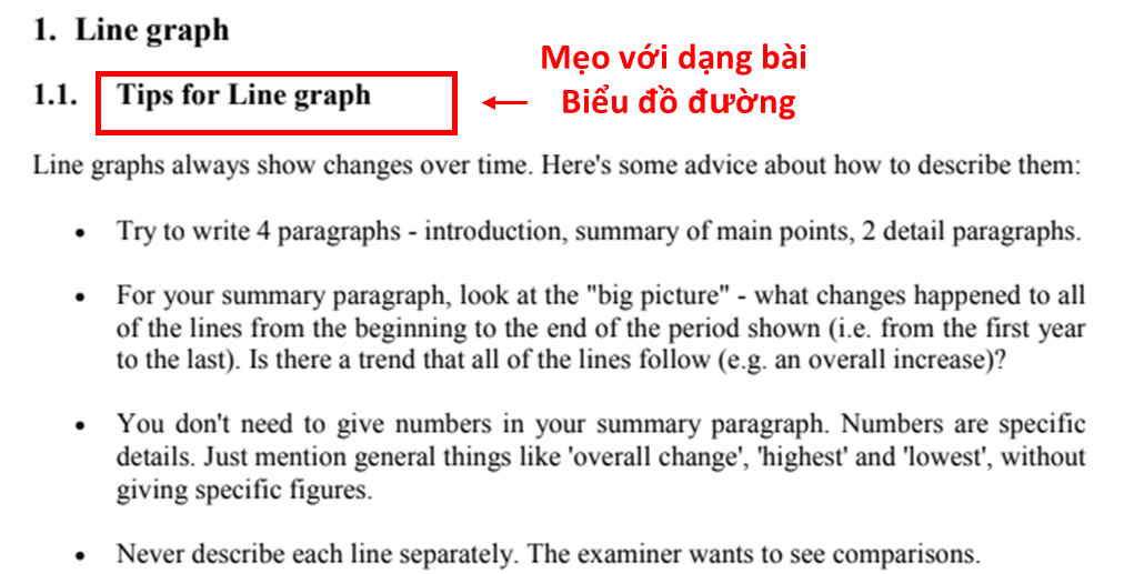 mẹo cho dạng bài biểu đồ
