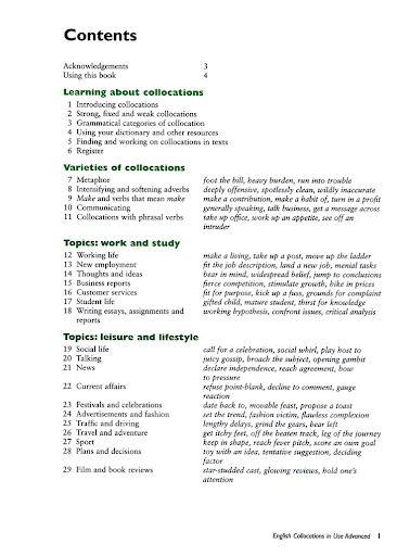 English Collocations in Use Advanced