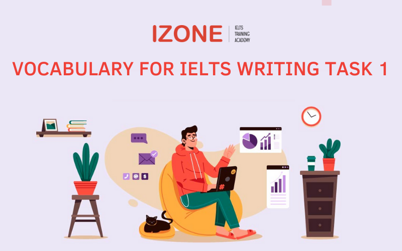 Các từ sử dụng trong IELTS writing Vocabulary task 1 - Vocabulary for IELTS writing task 1