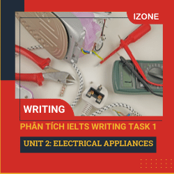 Phân tích Writing Task 1 – Unit 2 – Electrical Appliances