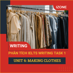 Phân tích Writing Task 1 – Unit 6 – Making clothes