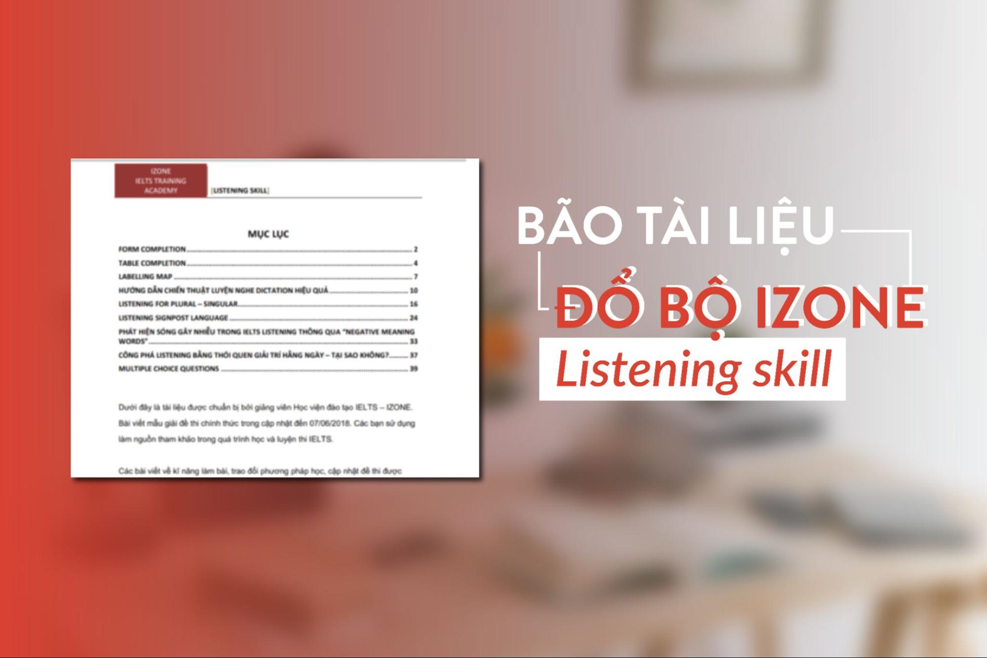 bộ tài liệu IELTS Listening