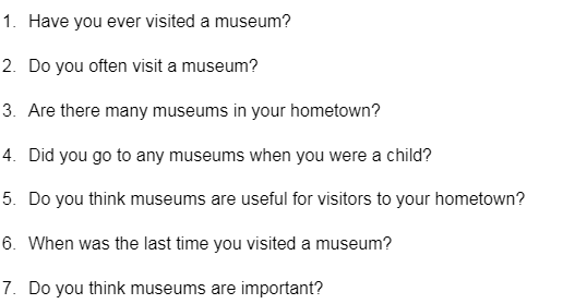 ielts speaking museum