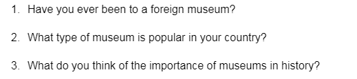 ielts speaking museum