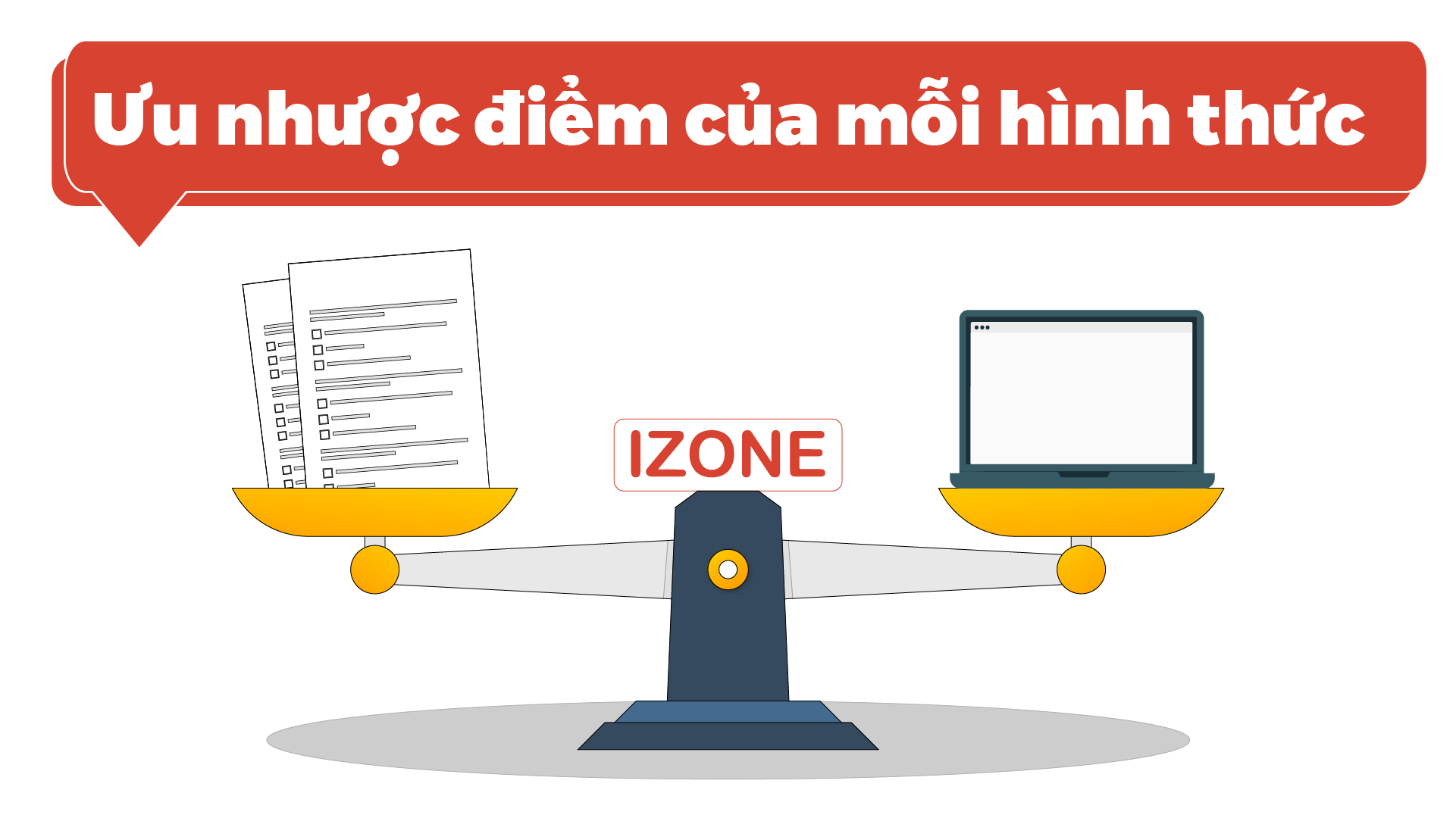 Ưu nhược điểm thi trên giấy và trên máy