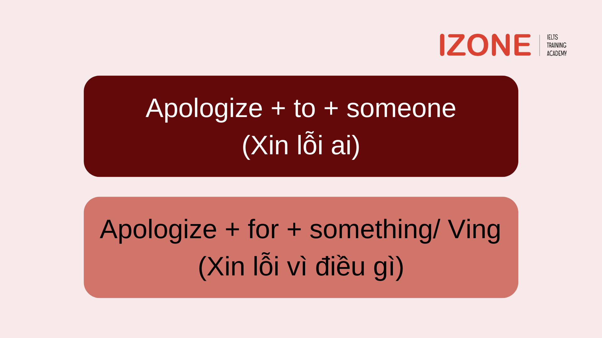 apologize cộng gì?