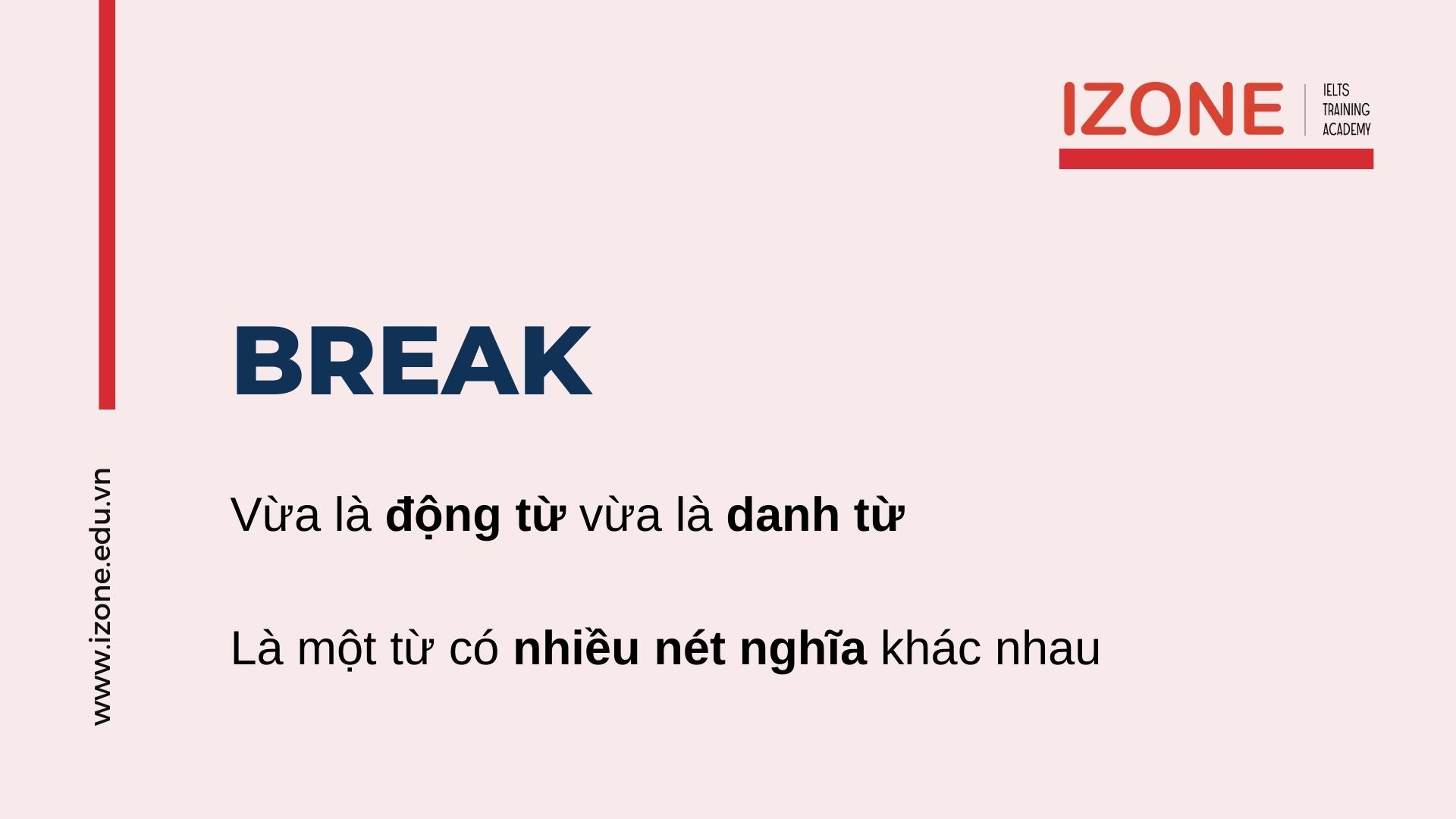 break phrasal verb