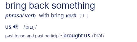 bring back là gì