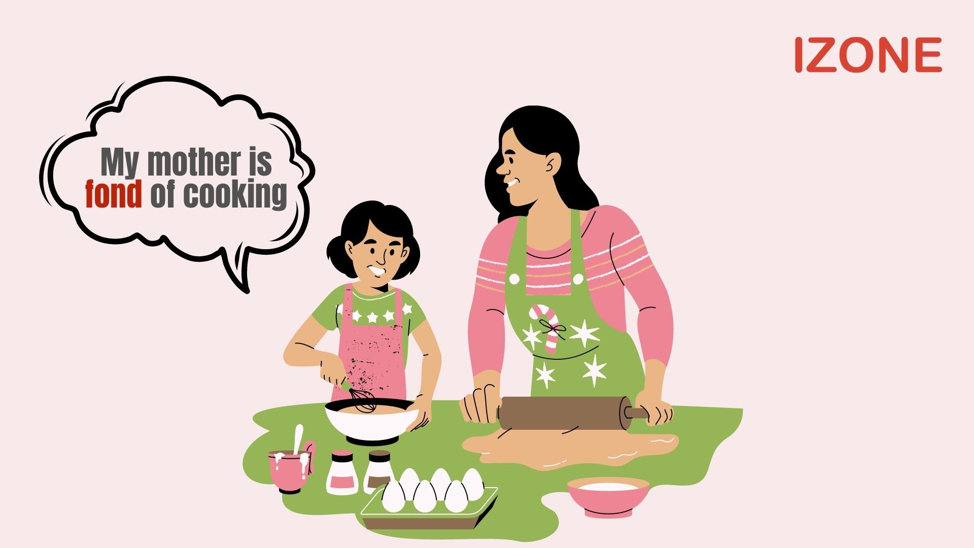 fond đi với giới từ gì