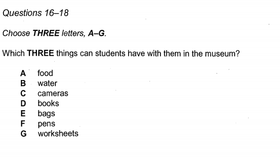 ielts listening question types