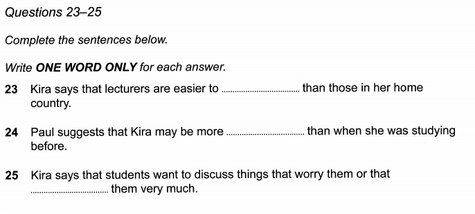 ielts listening question types