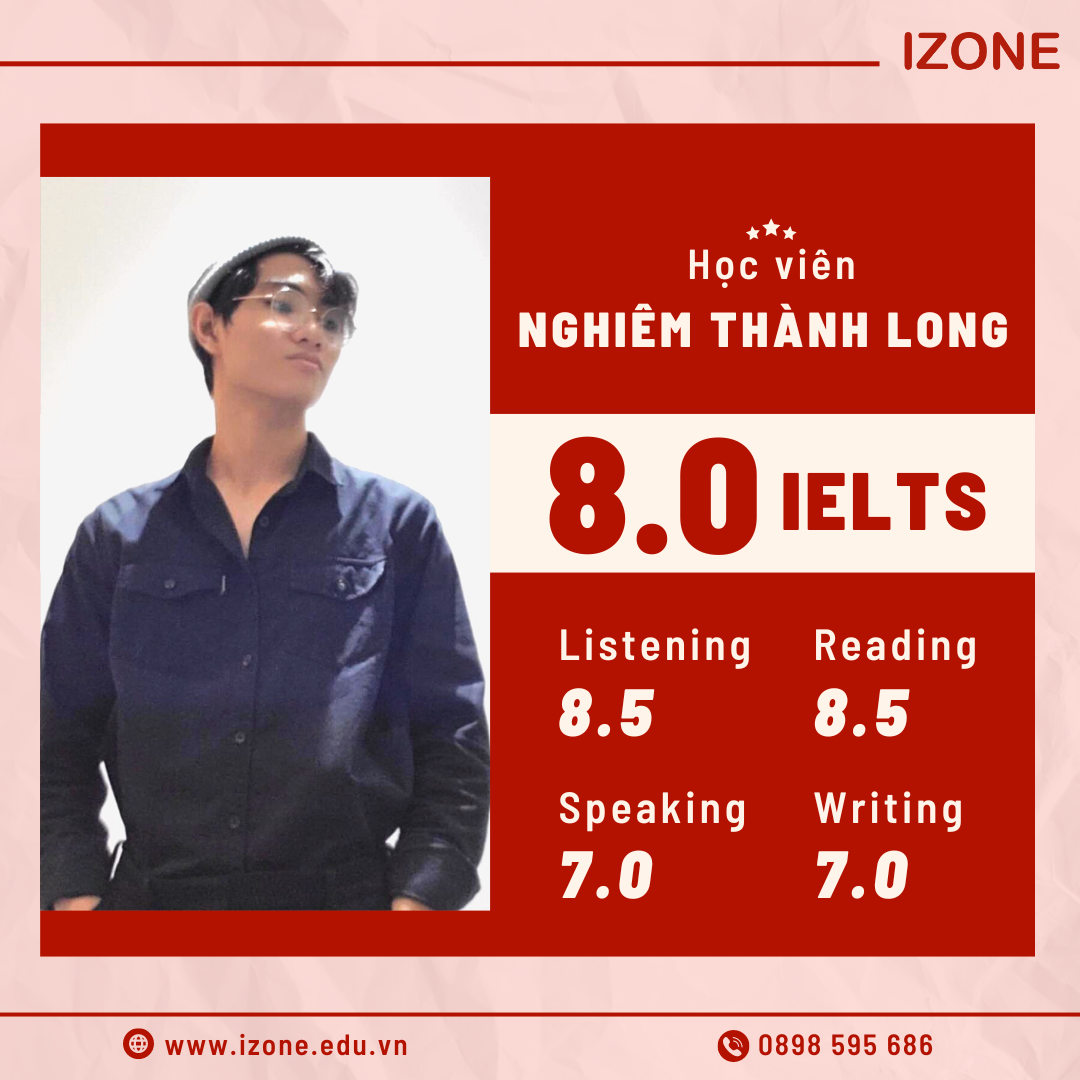 Học viên Nghiêm Thành Long – 8.0 IELTS