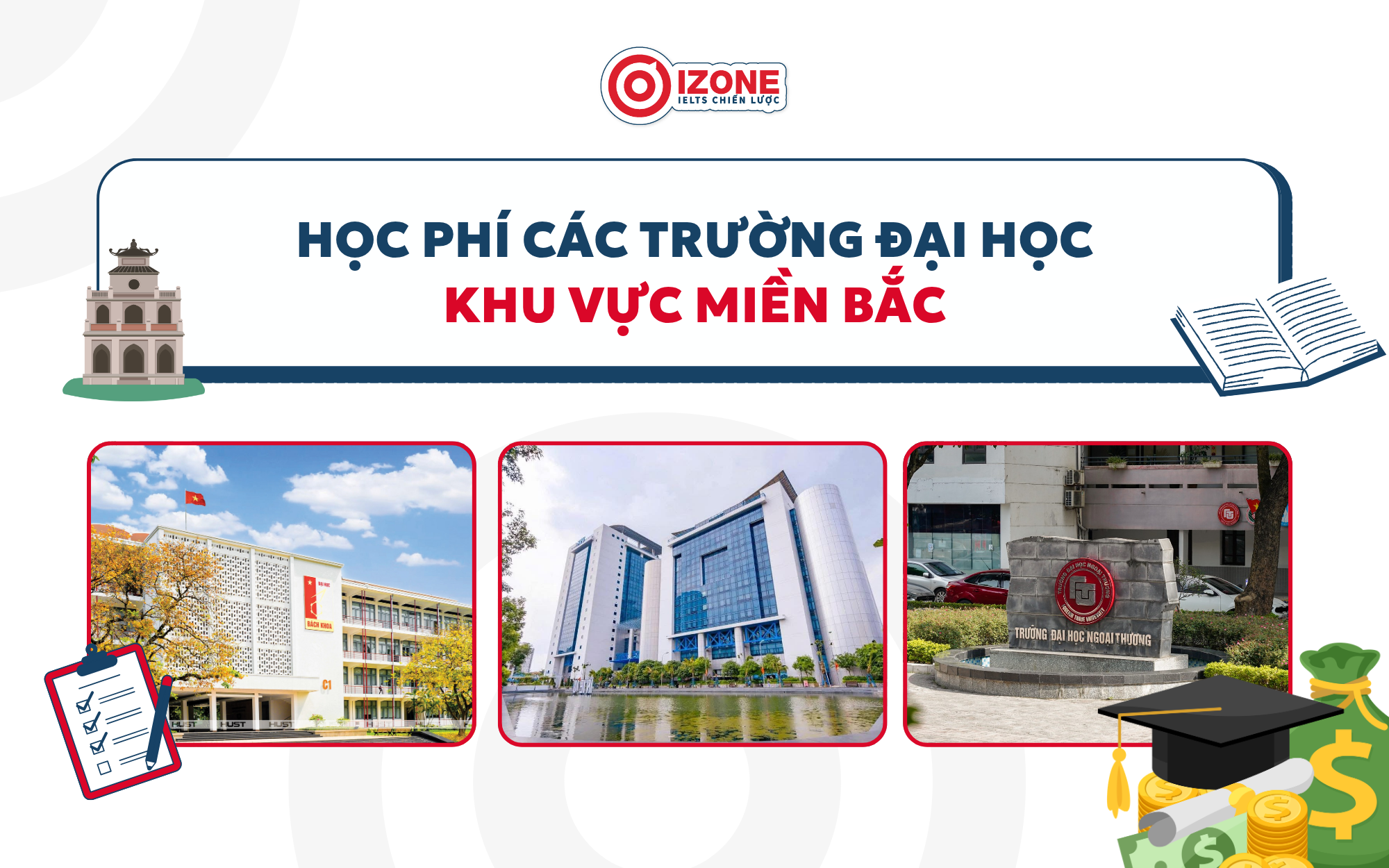 Học phí các trường Đại học khu vực miền Bắc