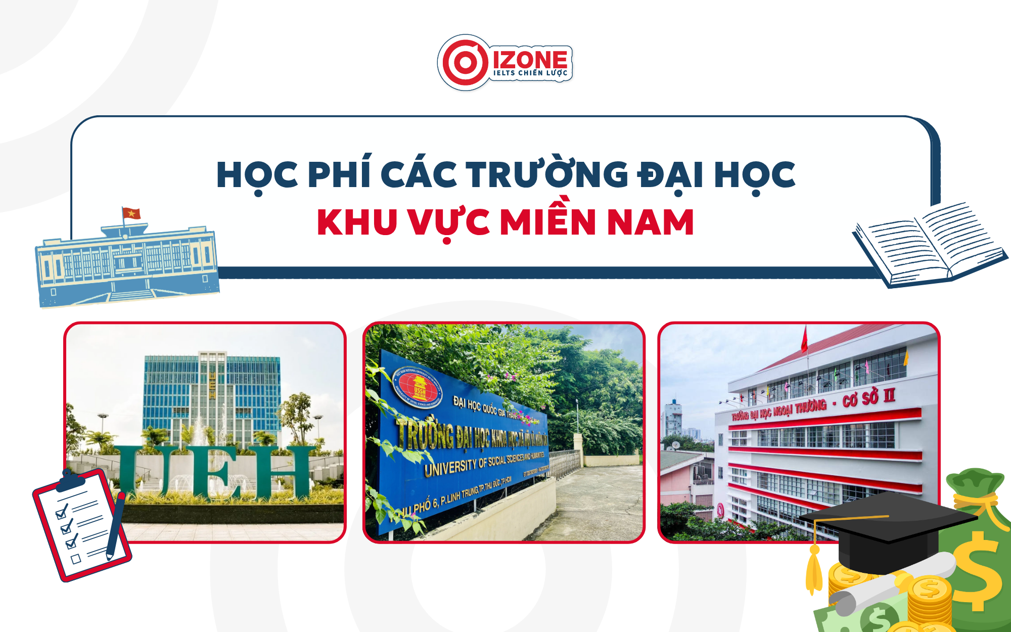 Học phí các trường Đại học khu vực miền Nam
