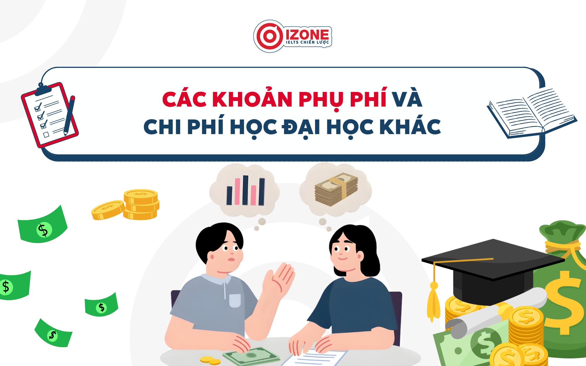 Các khoản phụ phí và chi phí học Đại học khác