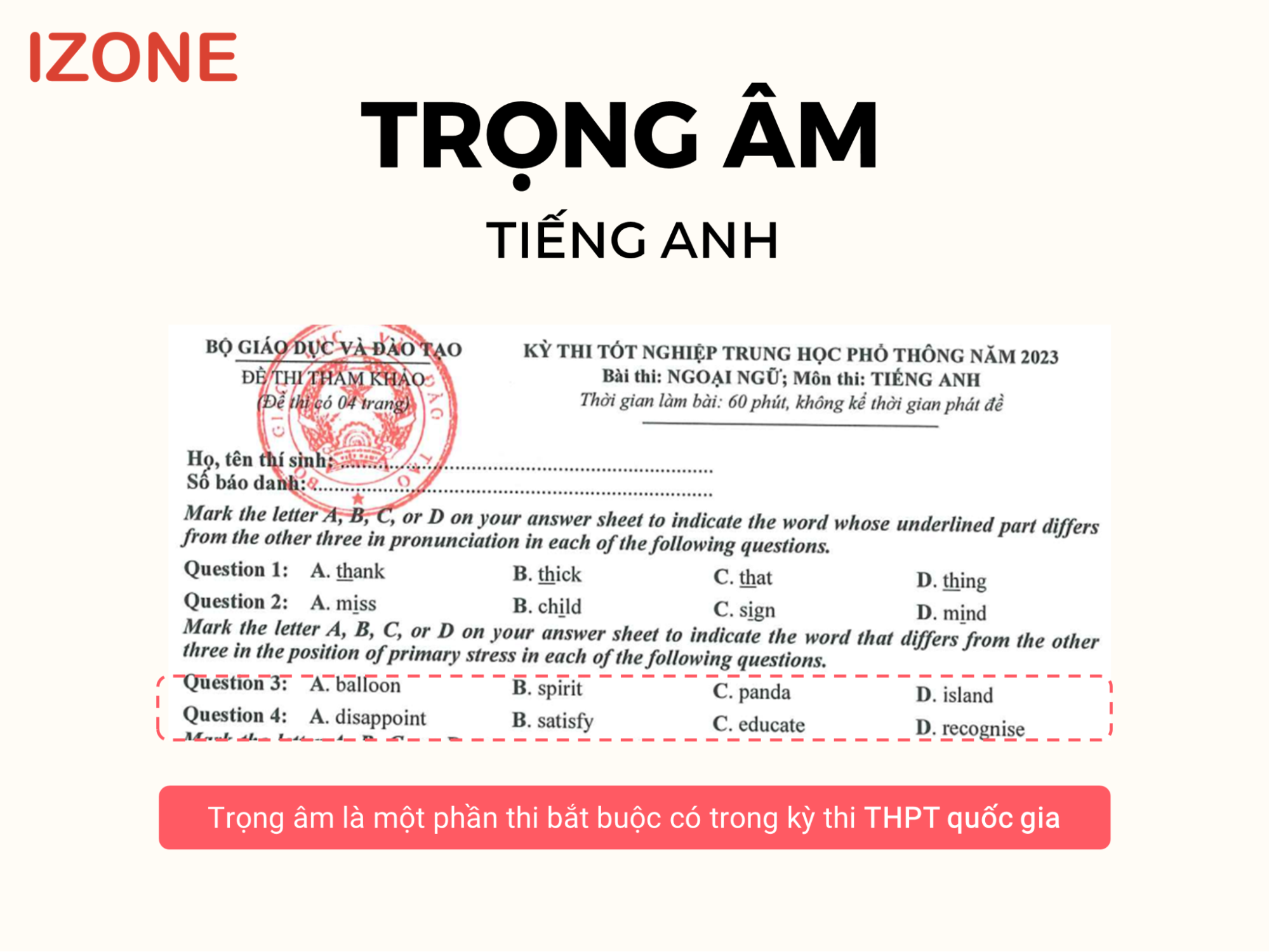 Trọng âm tiếng Anh