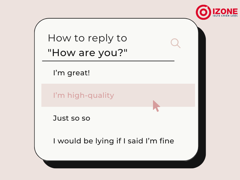 Cách trả lời how are you