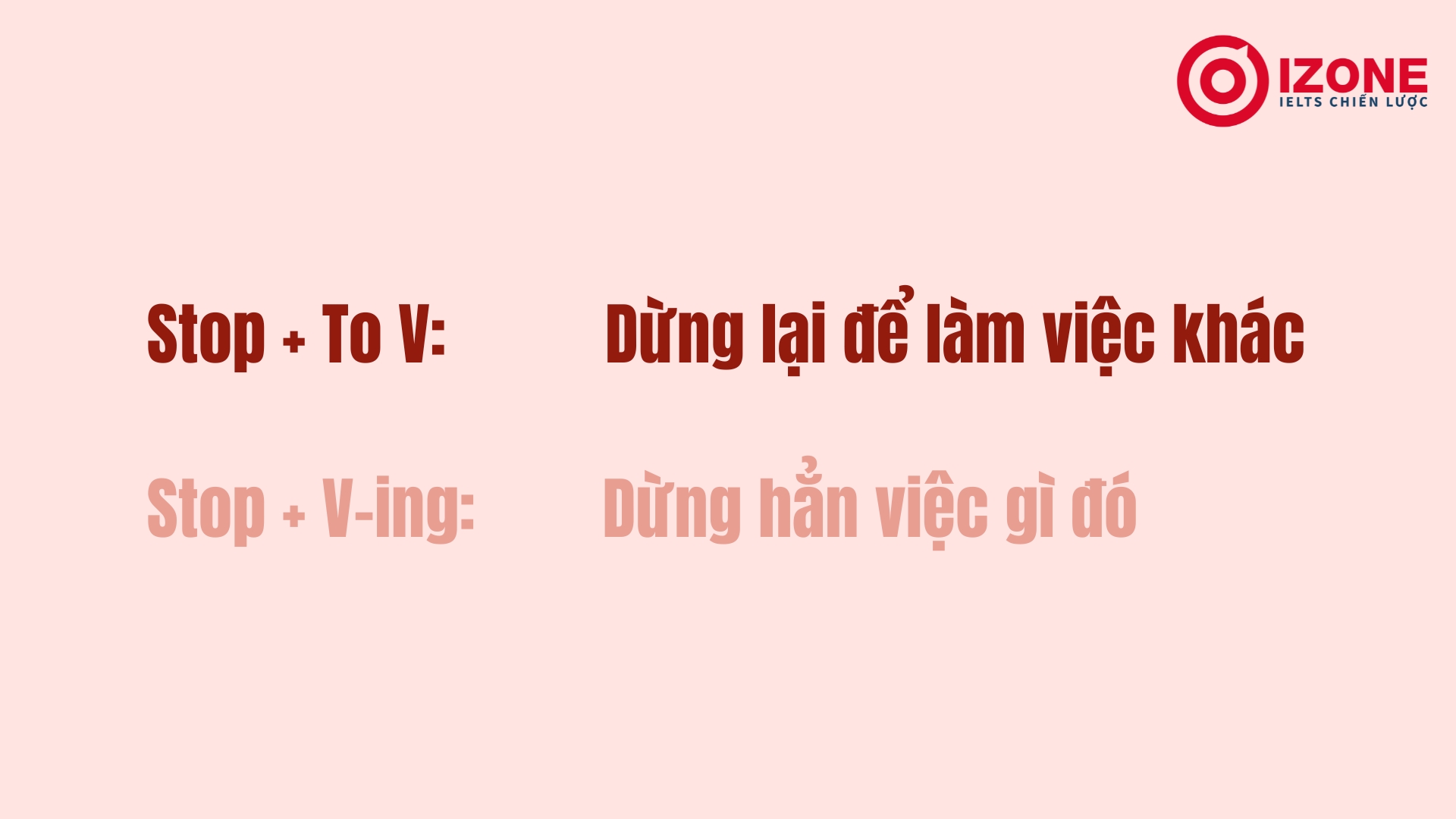 Stop to v hay ving