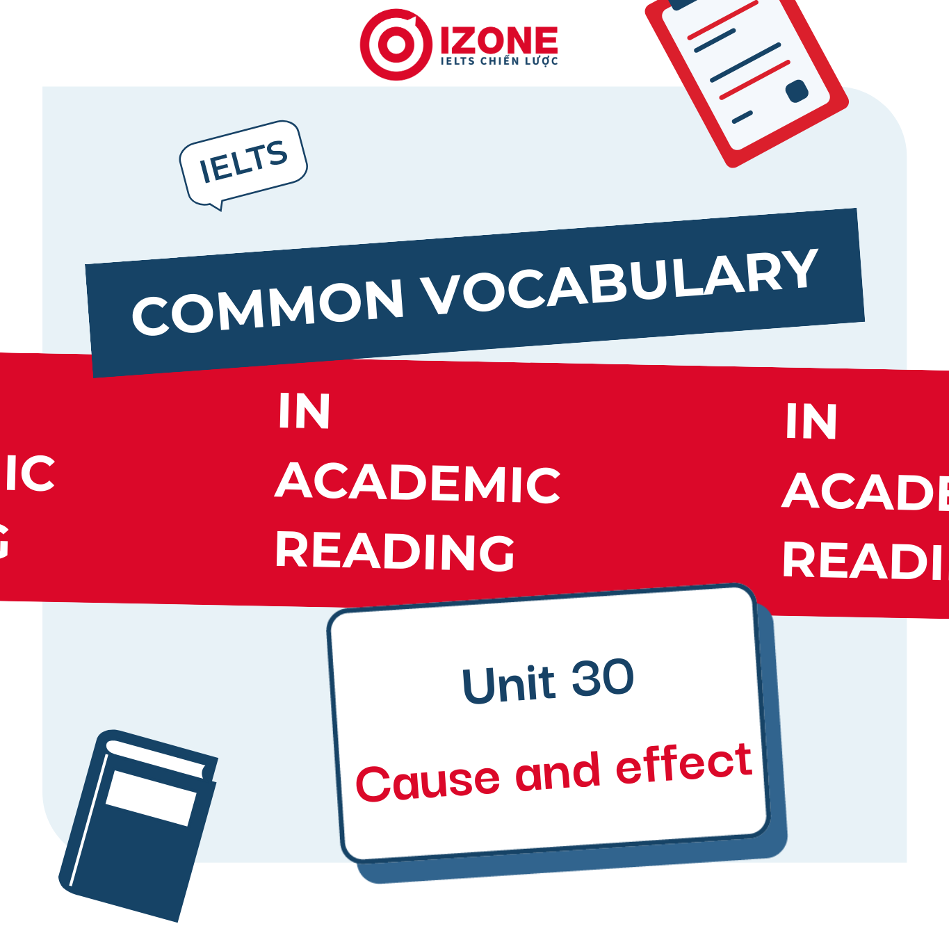 Common vocabulary in Academic Reading – Unit 30 – Cause and effect