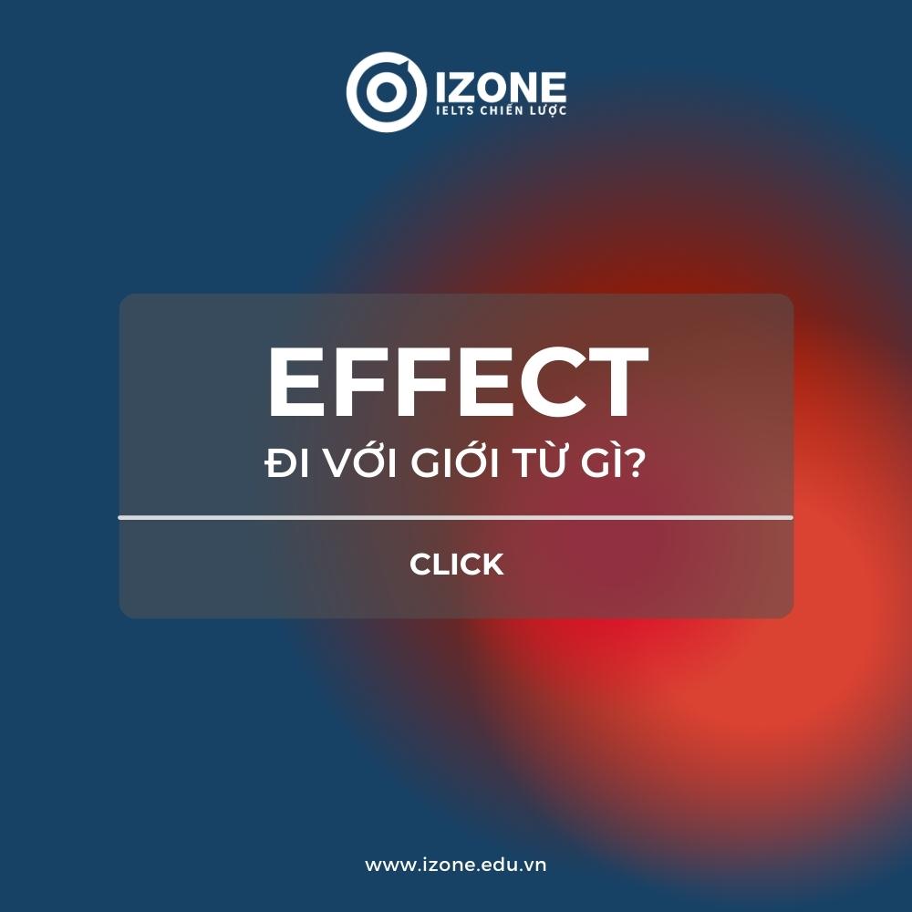 effect đi với giới từ gì