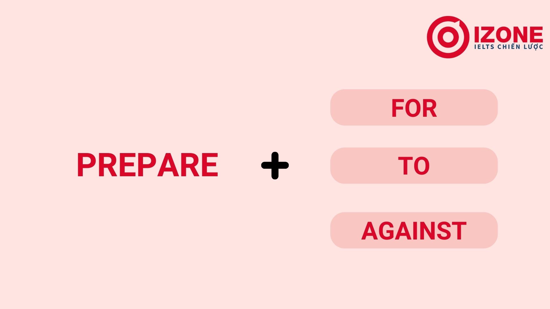 prepare đi với giới từ gì