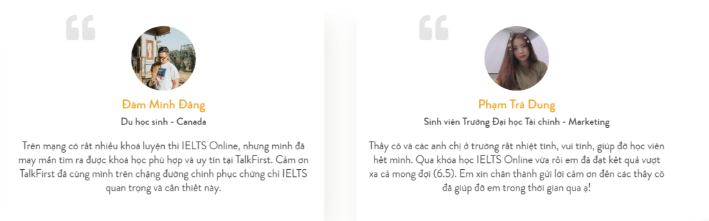 review trung tâm ielts online