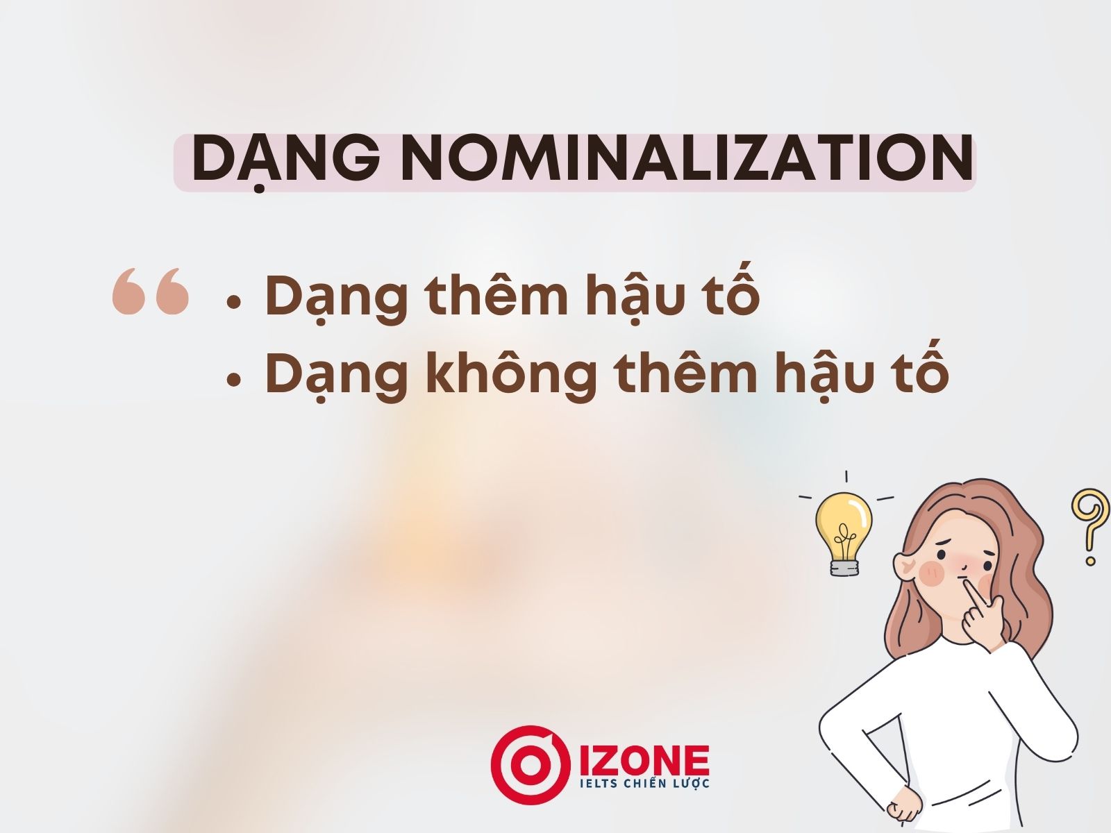 dạng Nominalization
