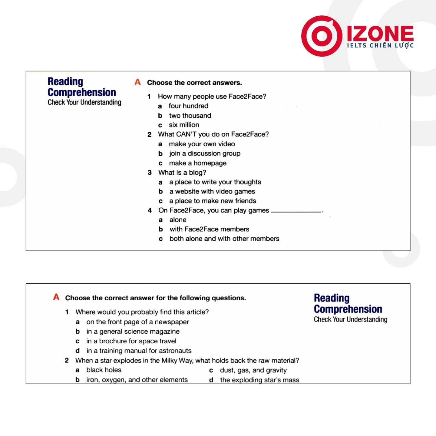reading comprehension
