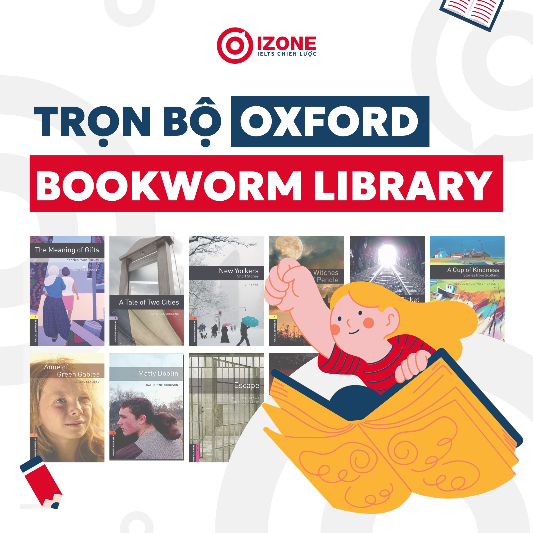 [TẢI MIỄN PHÍ] Trọn bộ Oxford Bookworm Library bản đẹp PDF+Audio