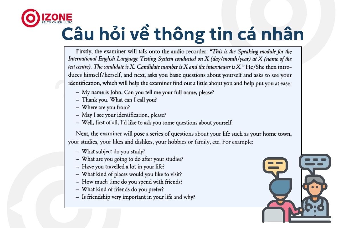 Nội dung cuốn sách basic ielts speaking