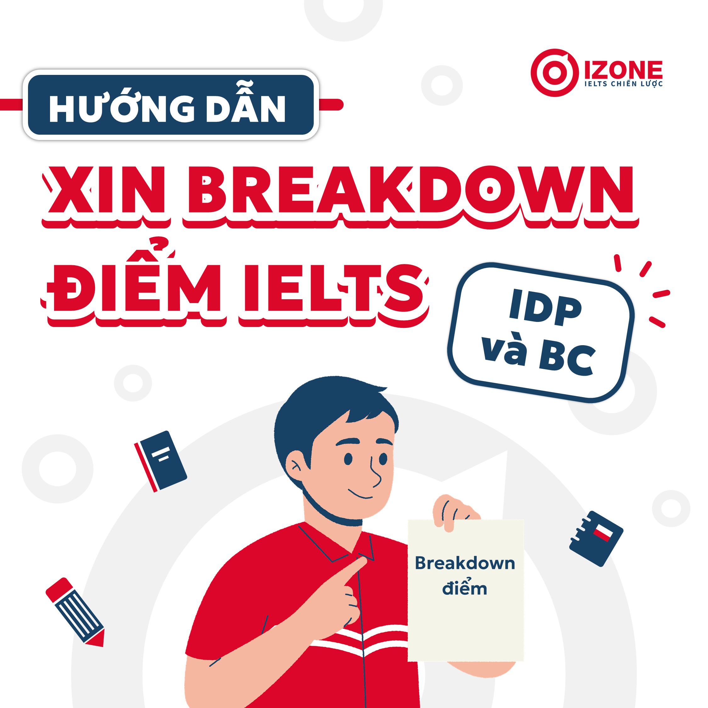 Hướng dẫn xin breakdown điểm IELTS IDP và BC