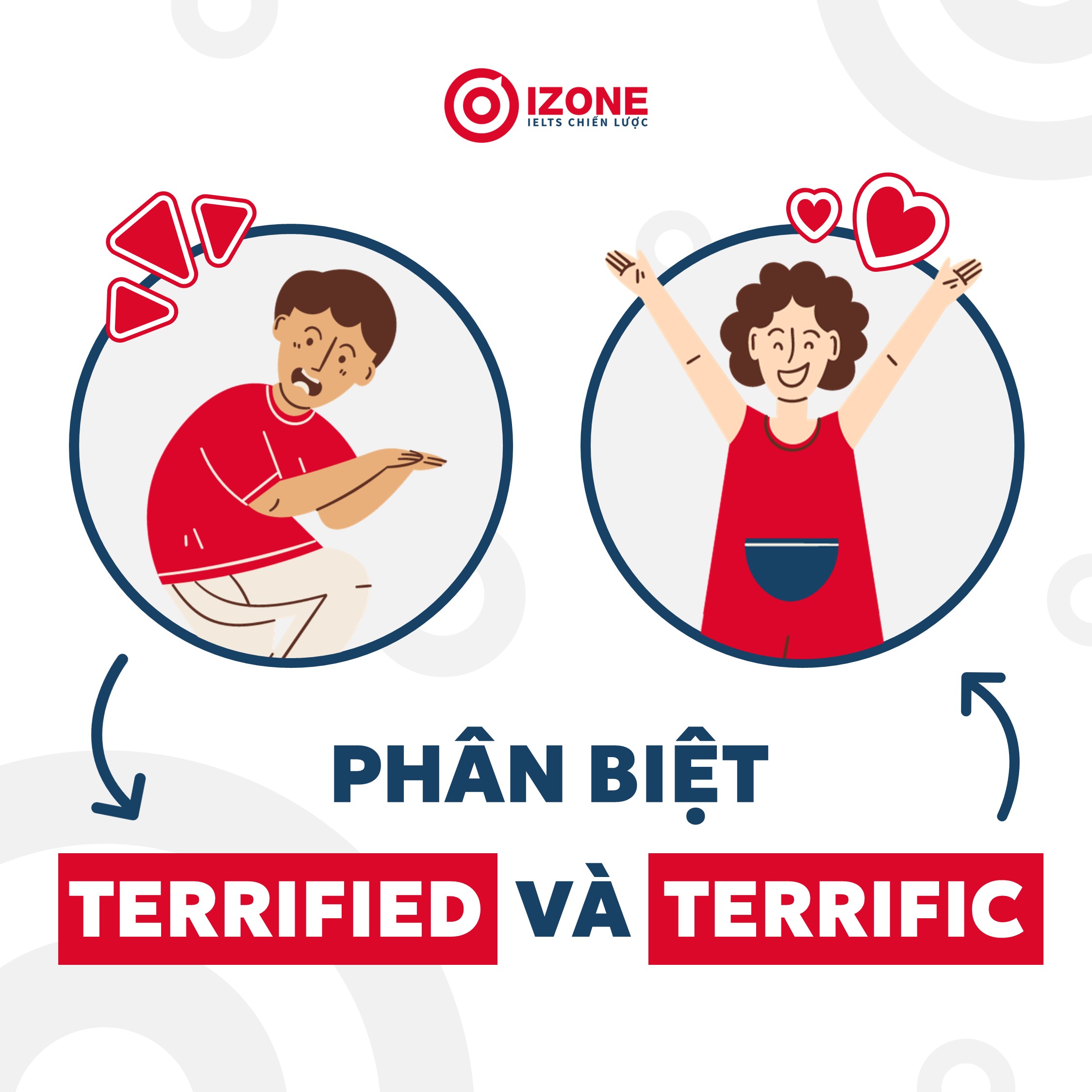Phân biệt Terrified và Terrific đầy đủ nhất tránh nhầm lẫn