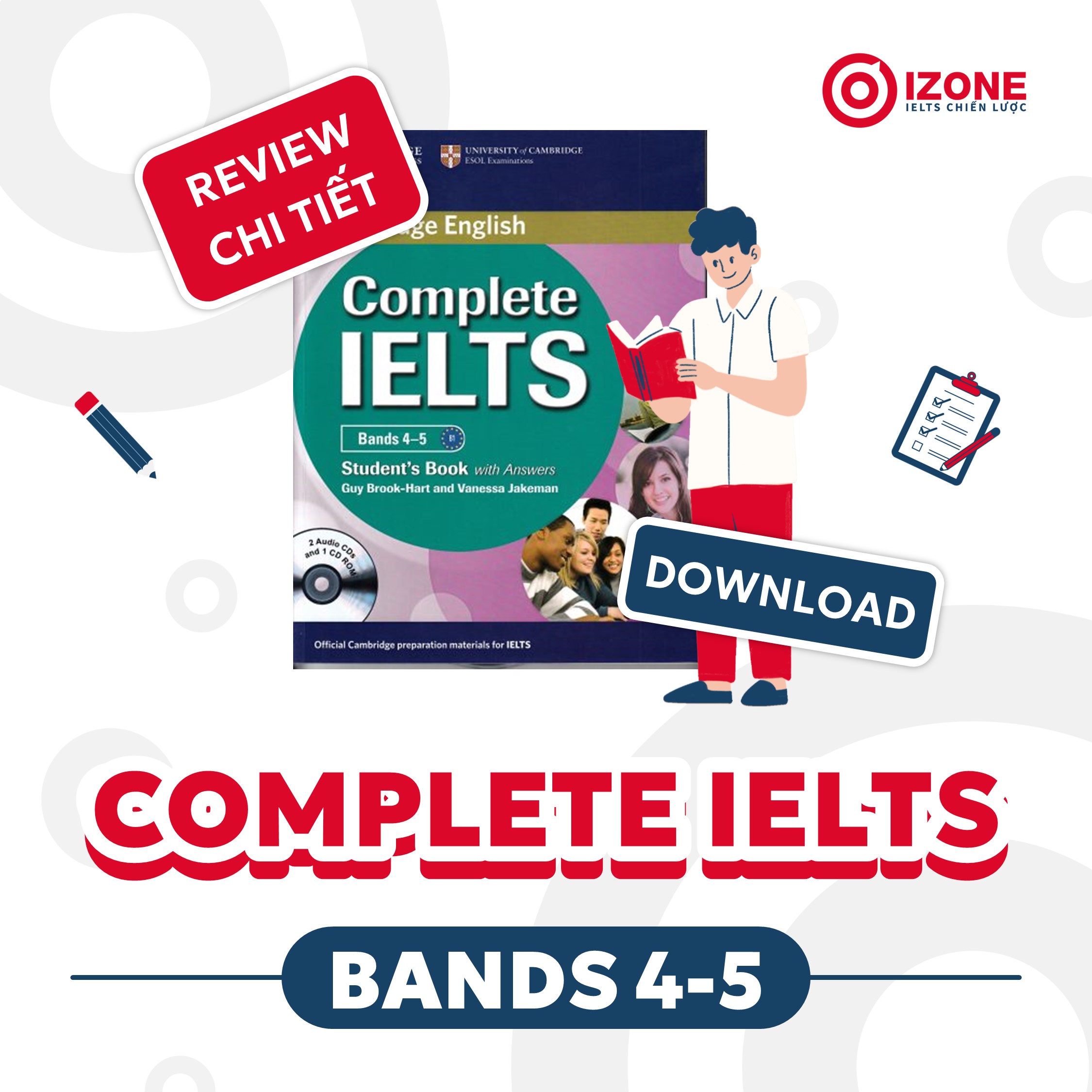 [BẢN ĐẸP] Review chi tiết và tải sách Complete IELTS Bands 4-5