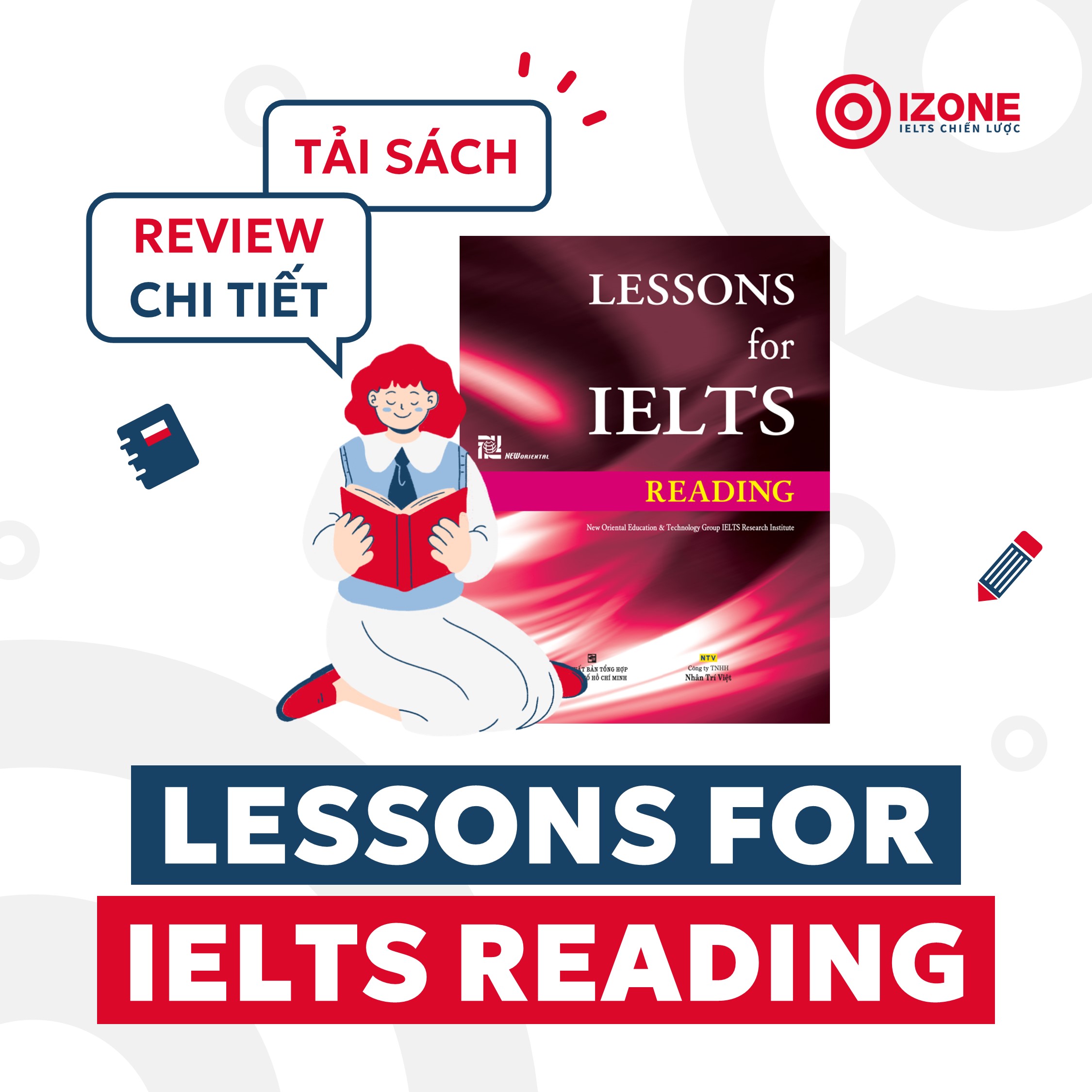 Review chi tiết & tải sách Lessons for IELTS Reading (PDF) có đáp án