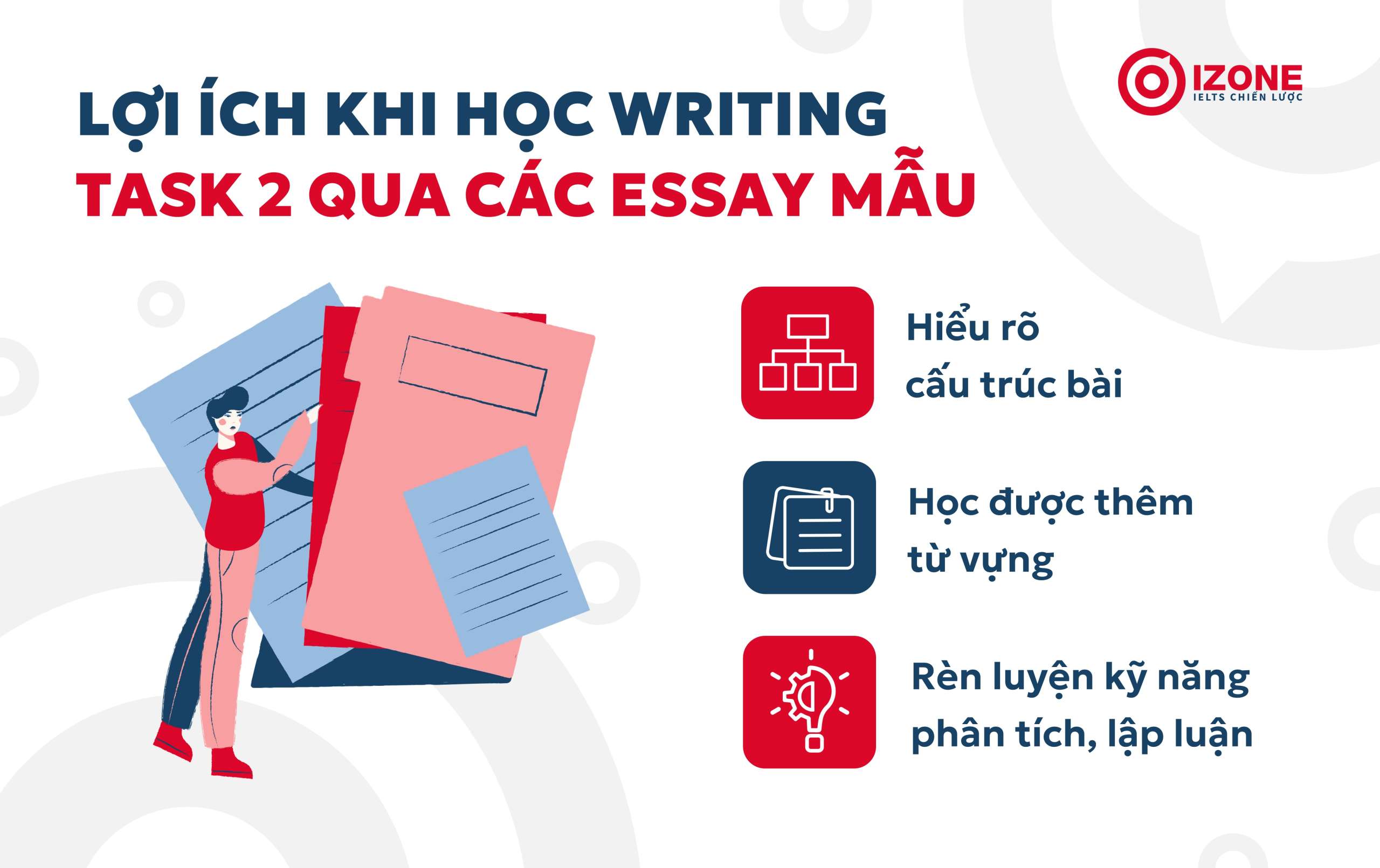 những lợi ích có được khi học writing task 2 qua các essay mẫu 