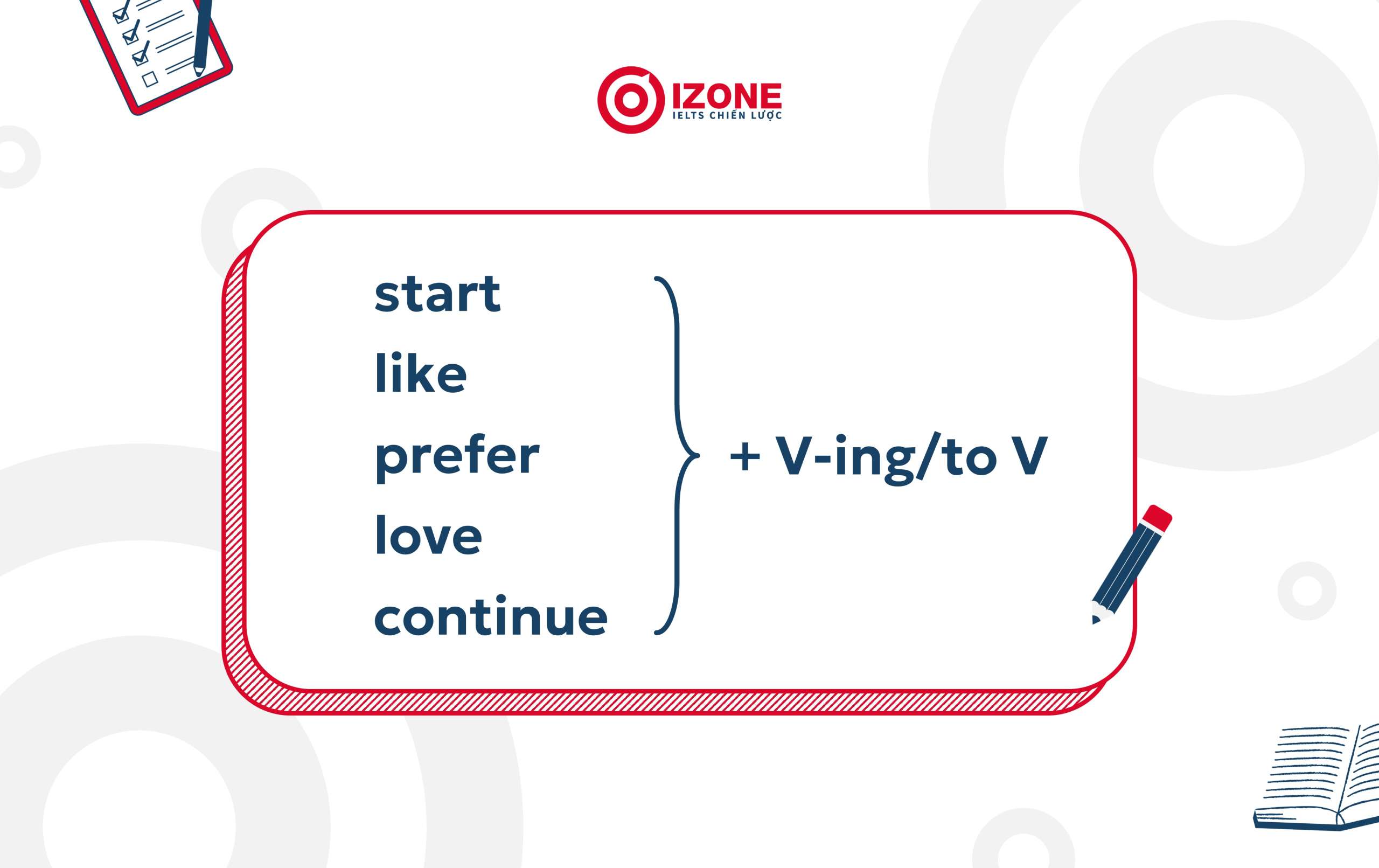 Sử dụng Gerund hay Infinitive không làm thay đổi hoặc làm thay đổi rất ít ý nghĩa của động từ