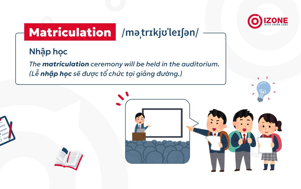 Hoạt động nhập học tiếng Anh là gì? Giải thích nghĩa