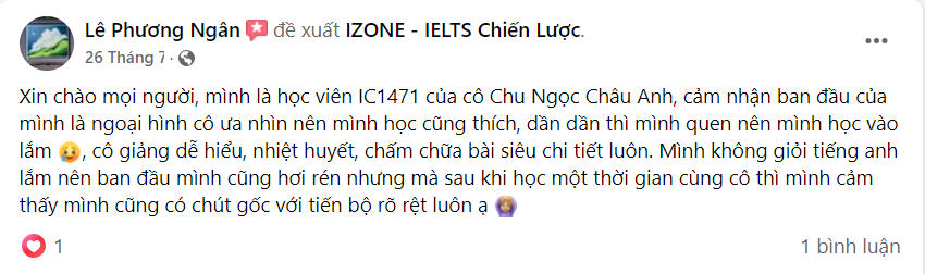 review giảng viên IZONE