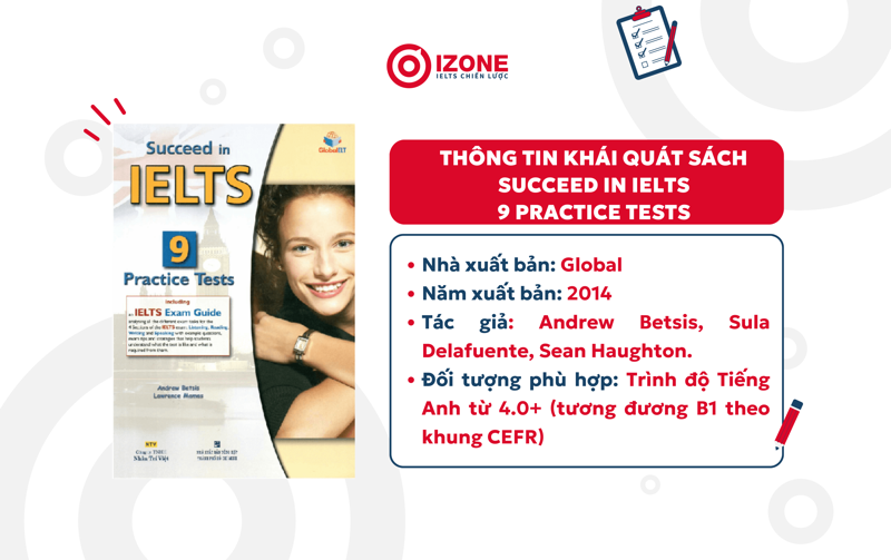Thông tin chung về cuốn Succeed in IELTS 9 Practices tests