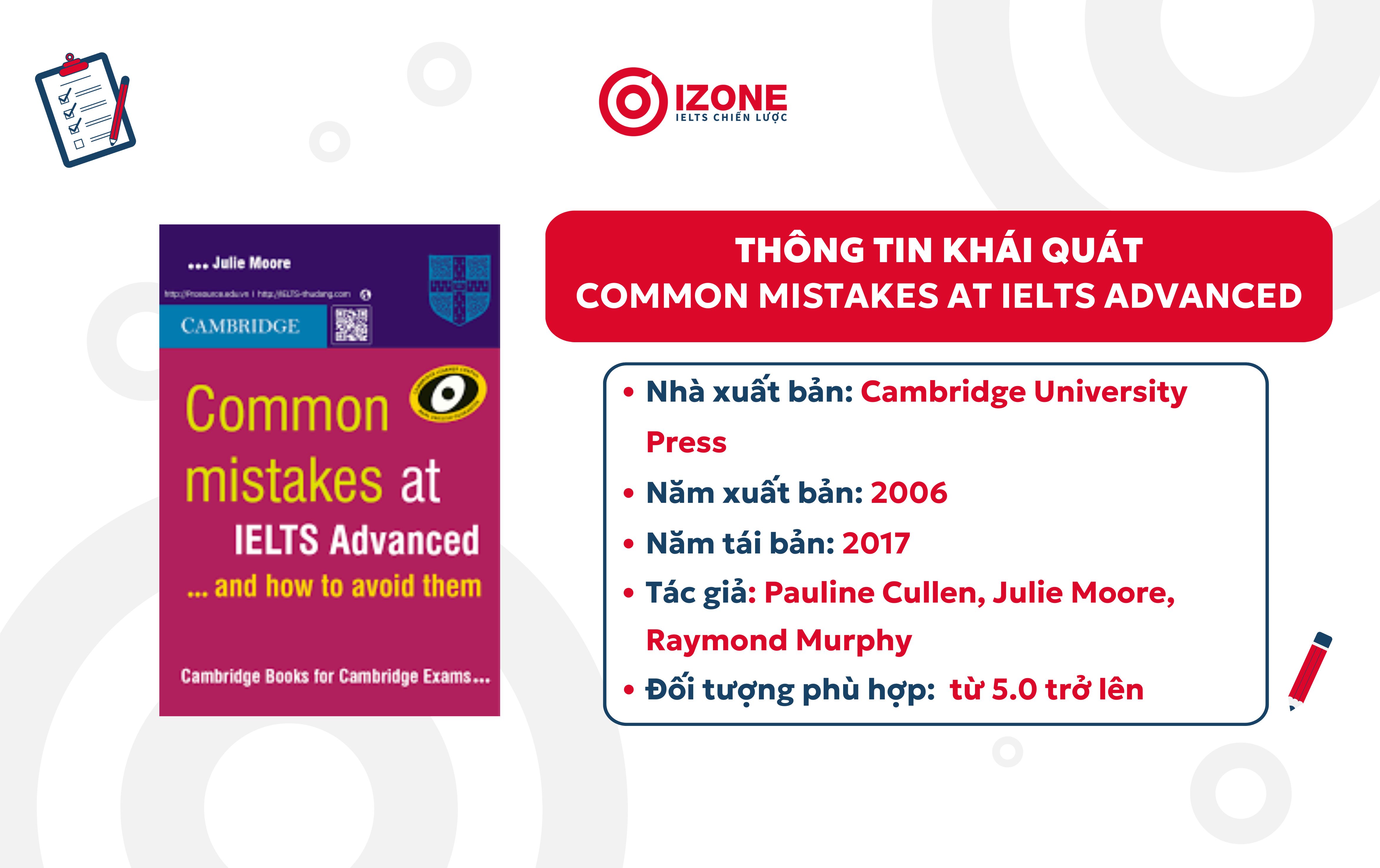 Tổng hợp thông tin của sách Common Mistakes at IELTS Advanced