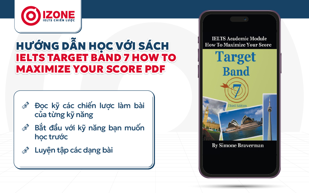 Hướng dẫn học hiệu quả với sách Ưu điểm và nhược điểm của sách IELTS Target Band 7 How To Maximize Your Score PDF