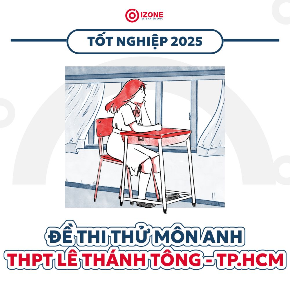 Giải Đề thi thử tốt nghiệp môn Anh THPT Lê Thánh Tông – TP. HCM 2025