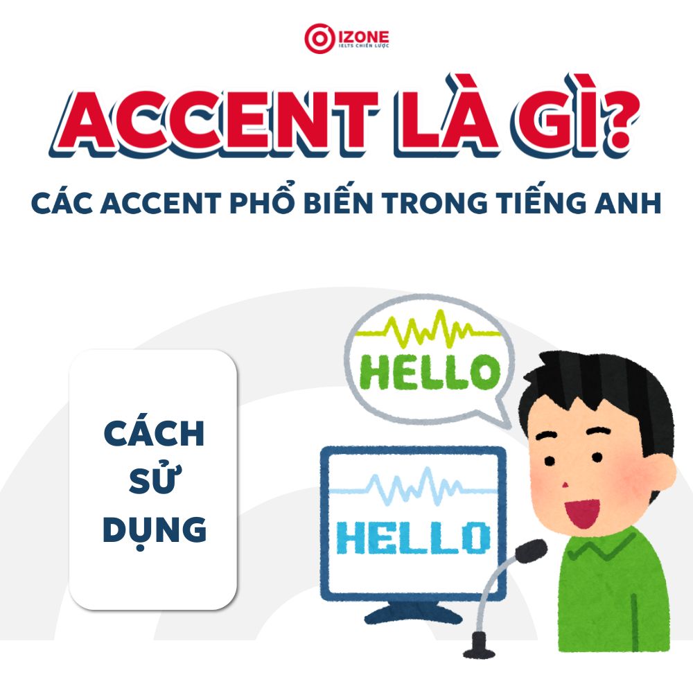 Accent là gì? Các Accent tiếng Anh phổ biến trong IELTS Speaking và cách sử dụng
