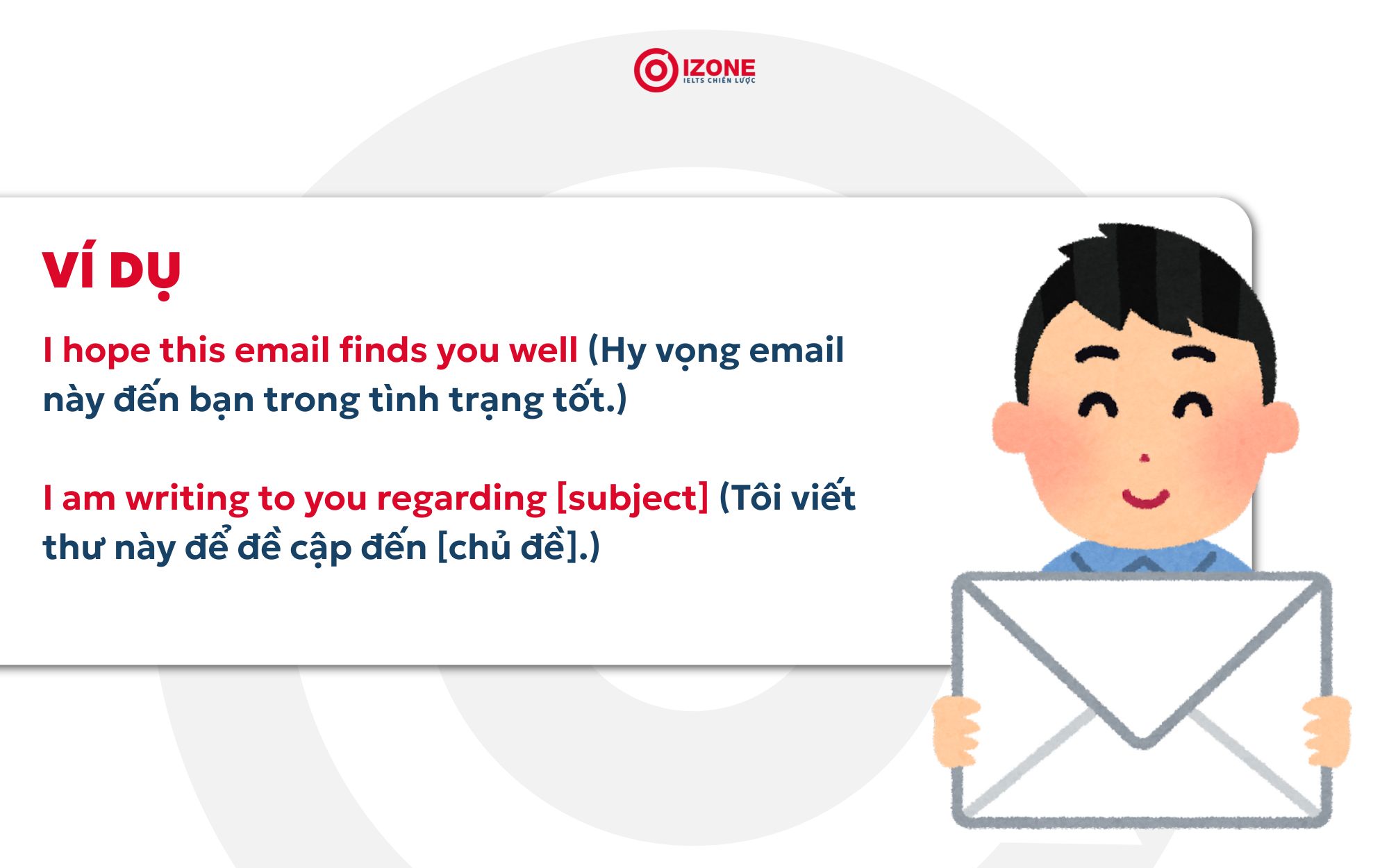 Ví dụ mẫu câu dòng mở đầu (Open Line)